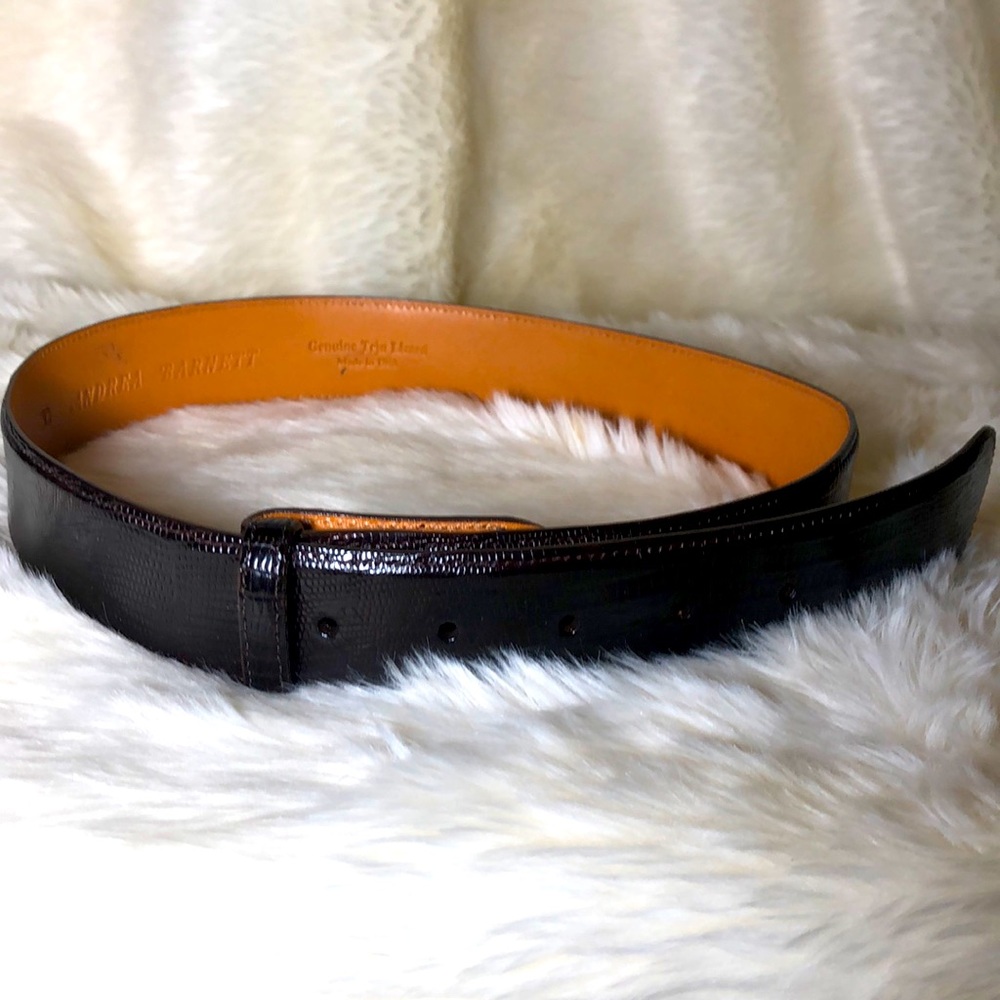 ANDREA BARNETT GENUINE TEJU LIZARD 🦎 BELT.